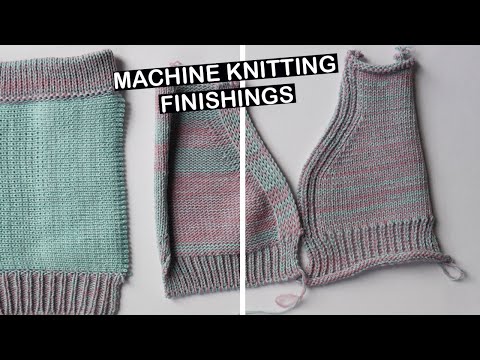 Видео: Машинное вязание — Как обработать край кардигана. Идеи отделки вязаных изделий.