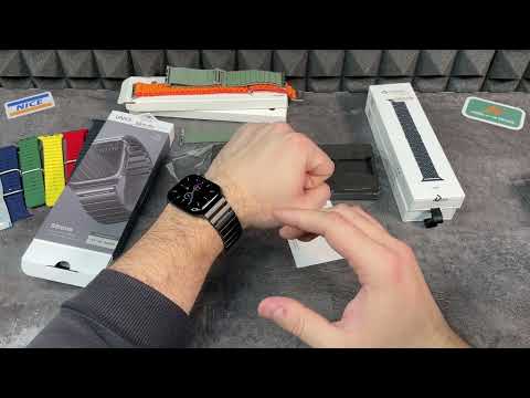 Видео: Смотрим на копии оригинальных ремешков Apple Watch Ultra (Single Loop Strap) и ремешки Pitaka + UNIQ