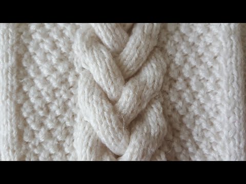 Видео: Объемная, красивейшая коса спицами на 18 петель! не  стягивает изделие😁