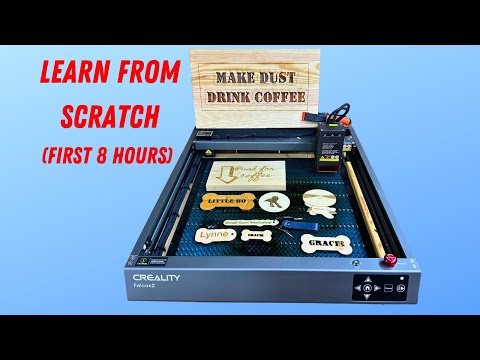Видео: Лазерный гравер Creality Falcon 2 мощностью 40 Вт. Что делать (и НЕ делать) новичку.