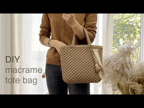 Видео: DIY | macrame tote bag | Сделай сам | сумка-тоут из макраме