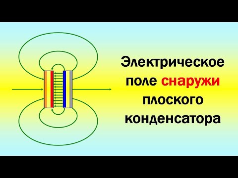 Видео: Электрическое поле снаружи (!) плоского конденсатора