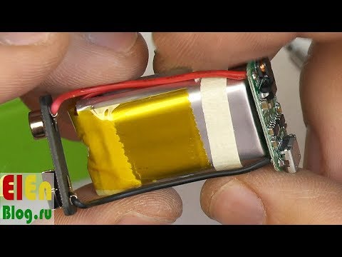 Видео: Аккумулятор крона. Заряд по USB.