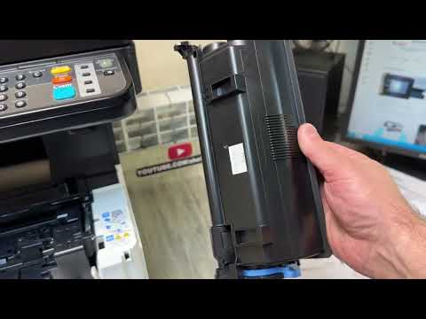 Видео: Kyocera M3145dn / M3655idn Грязная печать. Серый фон. Блок проявки. Как подкачать тонер?