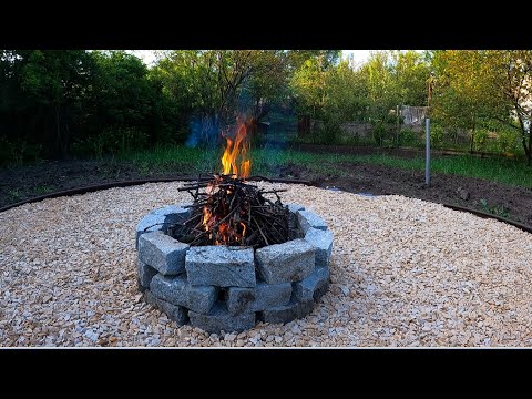 Видео: Глаза боятся, а руки делают😅. Дача мечты, СЕРИЯ №3.  Место для костра, копаем колодец, садим газон.