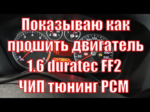 Видео: Прошивка двигателя 1.6 duratec, чип тюнинг PCM