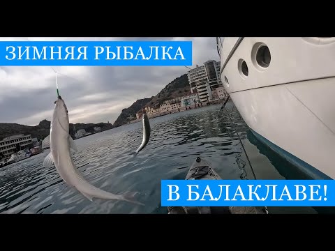 Видео: ЗИМНЯЯ рыбалка на Чёрном море - Балаклава!