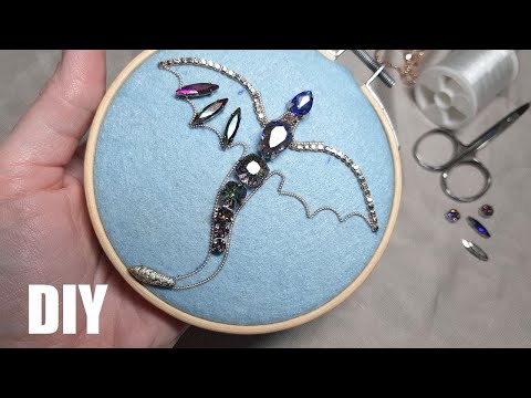 Видео: БРОШЬ ДРАКОН. How to make brooch