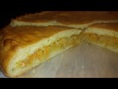 Видео: Пирог с квашеной капустой на кефирном тесте. Любимец!