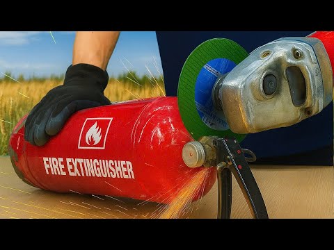 Видео: Это нужно каждому дому, но никто этого не делает! Отрежьте огнетушитель, и вы удивитесь 😱