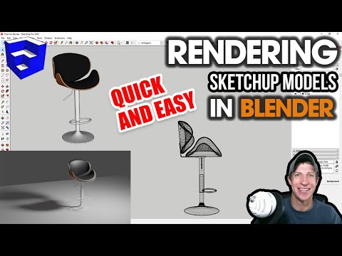 Видео: Рендеринг модели SketchUp в BLENDER! Быстрый и простой урок