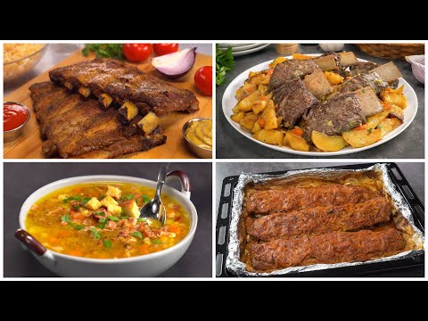 Видео: 4 вкусных блюда из мясных ребрышек к обеду, ужин и на праздничный стол. Рецепты от Всегда Вкусно!