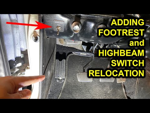 Видео: Добавление подставки для ног и перемещение переключателя дальнего света