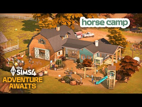 Видео: Лошадиный лагерь 🐴 | The Sims 4 Приключения ждут скоростного строительства