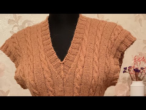Видео: Молодежная жилетка//описание процесса//модно и стильно// размер 42-44😍