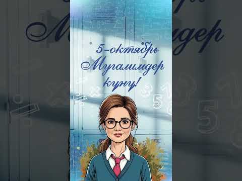 Видео: Мугалимдер кунуно карата видео куттуктоо🎊Заказ беруу учун: +7(901)-356-08-35📩 #куттуктоо #чакыруу 