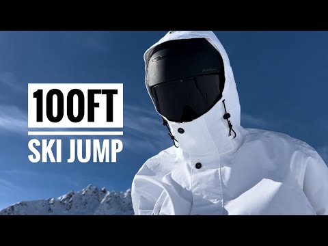 Видео: Попытка прыгнуть на 100 футов на лыжах