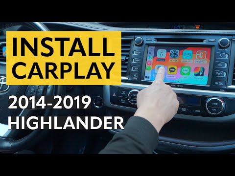 Видео: TOYOTA HIGHLANDER 2014–2019 | Установка CarPlay и Android Auto