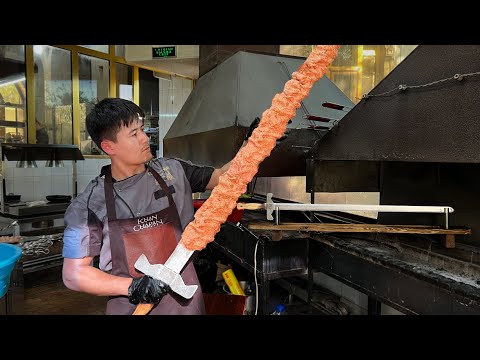 Видео: Еда, приготовленная на мече | Особая швейцарская еда в Узбекистане | узбекская кухня