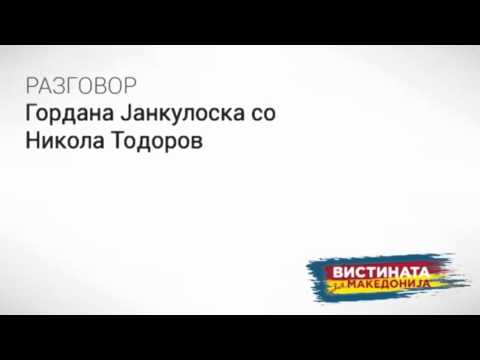 Видео: Разговор 37  Гордана Јанкуловска со Никола Тодоров