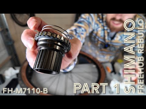Видео: Полная сборка фрихаба Shimano SLX | FH-M7110-B | Часть 1 — Сборка корпуса трещотки
