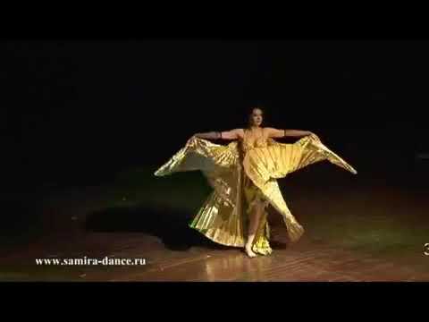 Видео: Samira (russian bellydancer). Танец с крыльями
