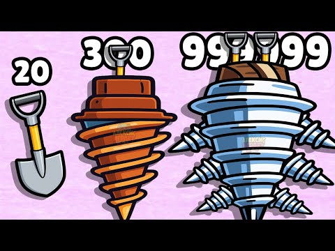 Видео: ТАКИХ КРУТЫХ ЛОПАТ НЕТ ДАЖЕ В МАЙНКРАФТЕ ЭВОЛЮЦИЯ КОПАНТЕЛЯ Merge Miners