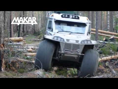 Видео: Снегоболотоход МАКАР. Дороги Урала.