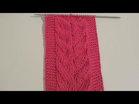 Видео: Ложная коса спицами, простой красивый узор/ Уроки вязания/ Мастер-класс