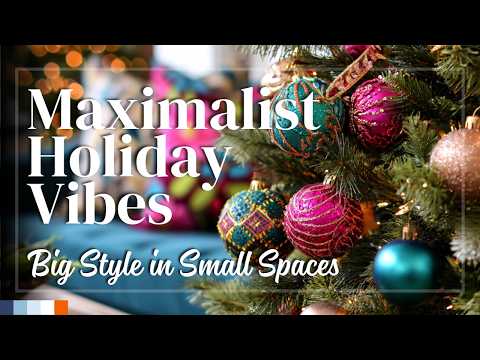 Видео: Яркий декор маленькой квартиры к празднику 🎄 Доступная элегантность с праздничным максималистским...