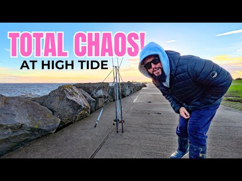 Видео: Полный ХАОС во время прилива! Рыбалка в Бристольском заливе из фургона — клюёт везде!🎣
