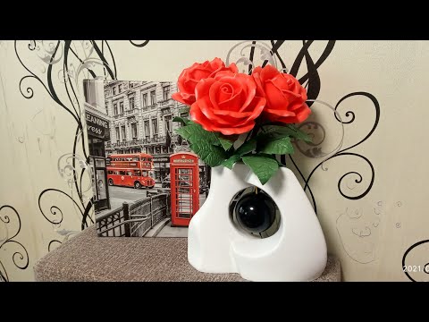 Видео: Интерьерная роза из изолона. Часть 1. Сборка бутона