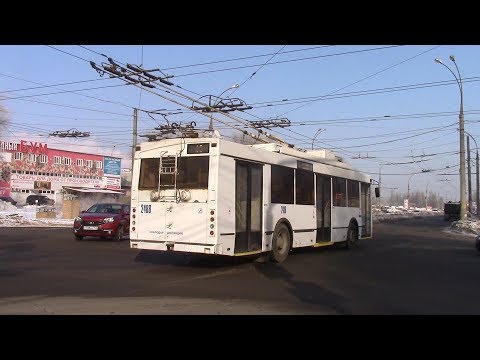 Видео: Тольяттинский троллейбус зима, автозаводский район