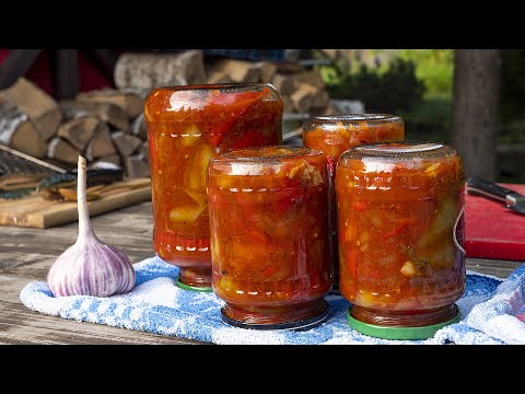 Видео: Как я делаю Лечо вкусным. Простая консервация из помидоров и перцев. Заготовки на зиму