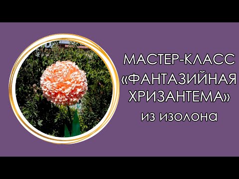 Видео: 🌼ФАНТАЗИЙНАЯ ХРИЗАНТЕМА из изолона (Мастер-Класс 2018)