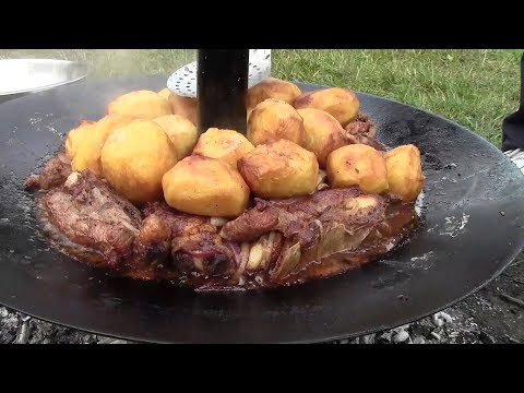 Видео: Казан-кебаб из телятины.  Кофе на углях. ENG SUB. Kazan-kebab. How to cook veal