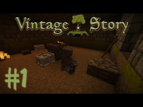 Видео: [Vintage Story]: #1 -  Стартовое убежище