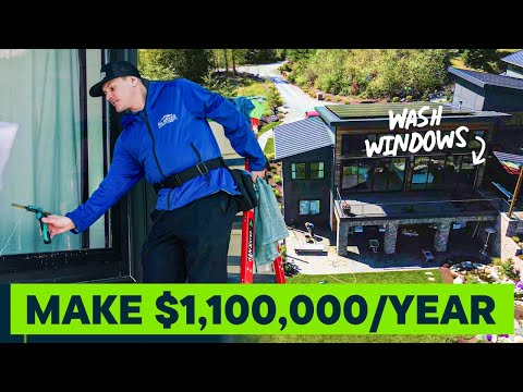Видео: Как начать бизнес по мытью окон с оборотом 1,1 млн долларов в год (с нуля)