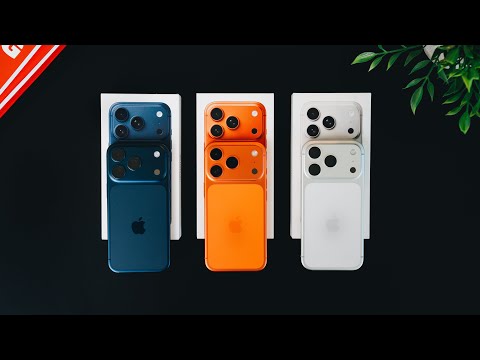 Видео: iPhone 17 Pro во всех цветах: космический оранжевый, серебристый и темно-синий — выбирайте с умом!