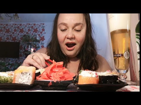 Видео: Мукбанг РОЛЫ и ПИВО // Радую себя // Балую себя