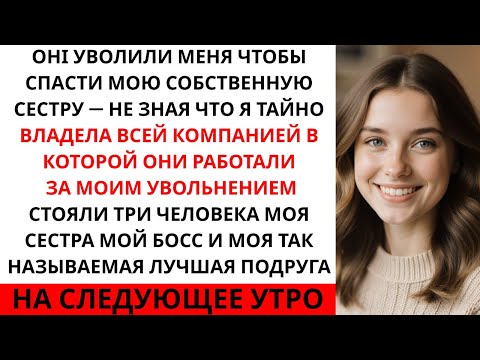 Видео: Они уволили меня ради моей сестры но я тайно владел всем ради чего они работали...
