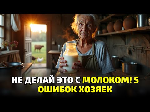 Видео: Не делайте так с молоком! 7 ошибок, из-за которых пропадает весь запас!