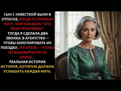 Видео: Я сломала ногу, а сын с невесткой в отпуске. Они заявили "Это твои проблемы!". А платила-то я…