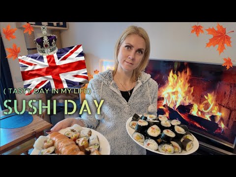 Видео: Жизнь в Англии 🇬🇧/Делаем Суши - Роллы/Субботний день/Family vlogs/Life in UK/VLOG/19 10 24 343