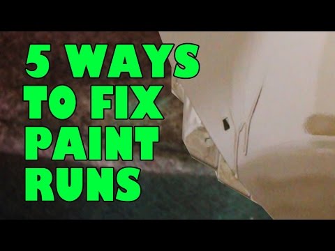 Видео: Как устранить подтеки на краске.