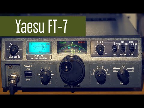 Видео: Yaesu FT-7 японский КВ трансивер 70х годов для работы из полей. Радиолюбители и радиосвязь.