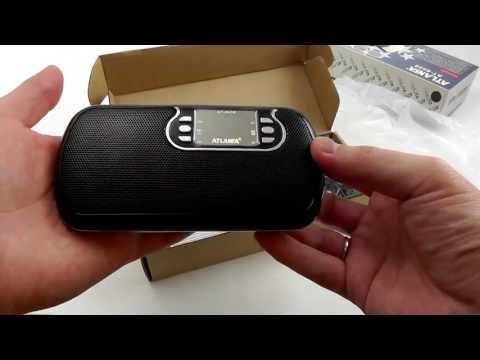 Видео: Громкая переносная колонка Atlanfa AT-65.26 с USB и радио