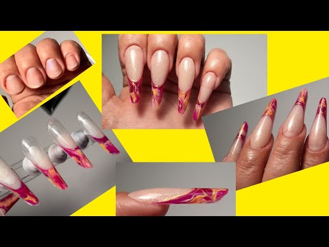 Видео: *384*Гелевые Типсы с Дизайном Делаю Сама Заранее/I make gel tips with design myself in advance.