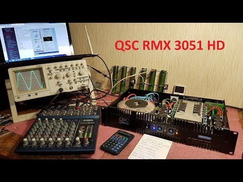 Видео: QSC RMX 2051 HD, QSC RMX 2451 HD, QSC RMX 3051 HD ремонт обзор усилителя Василия 2SC