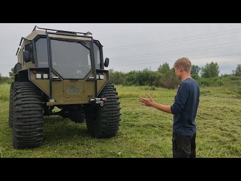 Видео: Обзор вездехода Ветер на Тром-16 с новым двигателем!